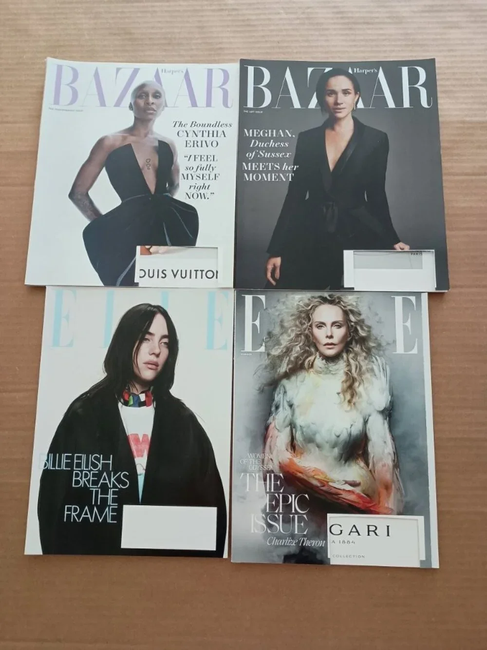 Bazaar and Elle magazine 4 pack November 2025 to Summer 2026